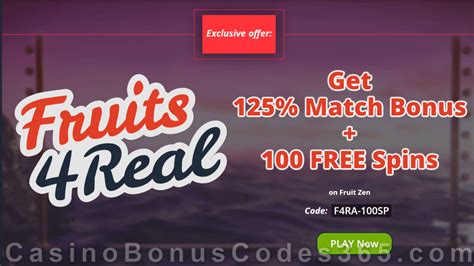 fruits4real bonus code 2020